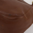 Coach Tote Bag Leather 2 Set Brown Khaki Auth ar14245-8