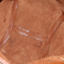 Coach Tote Bag Leather 2 Set Brown Khaki Auth ar14245-9