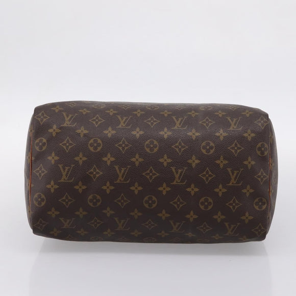 LOUIS VUITTON Monogram Speedy 35 Hand Bag M41524 LV Auth ar14247