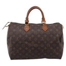 LOUIS VUITTON Monogram Speedy 35 Hand Bag M41524 LV Auth ar14247-3