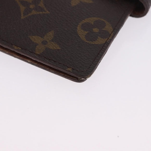 LOUIS VUITTON Monogram Agenda PM Day Planner Cover R20005 LV Auth ar14249