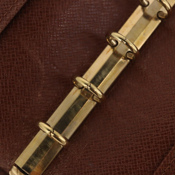 LOUIS VUITTON Monogram Agenda PM Day Planner Cover R20005 LV Auth ar14249