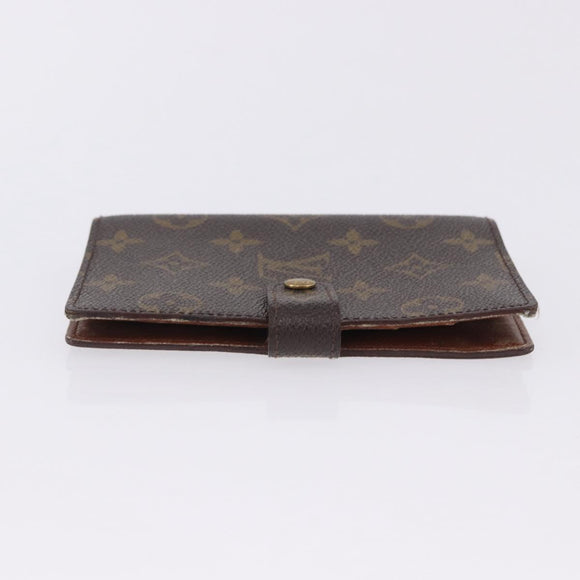 LOUIS VUITTON Monogram Agenda PM Day Planner Cover R20005 LV Auth ar14249