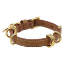 PRADA Bracelet Leather Brown Gold Tone Auth ar14250V-2
