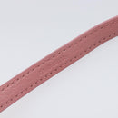 Miu Miu Bracelet Leather Pink Gold Tone Auth ar14251V-9
