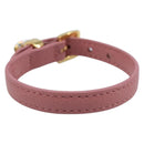 Miu Miu Bracelet Leather Pink Gold Tone Auth ar14251V-2