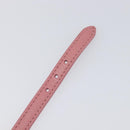 Miu Miu Bracelet Leather Pink Gold Tone Auth ar14251V-7