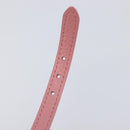 Miu Miu Bracelet Leather Pink Gold Tone Auth ar14251V-8