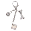 LOUIS VUITTON Bijoux Sack Baxter Charm Metal Silver M65178 LV Auth ar14252V-13