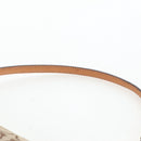 Coach Signature Hand Bag Canvas Beige Silver Auth ar14259A-9
