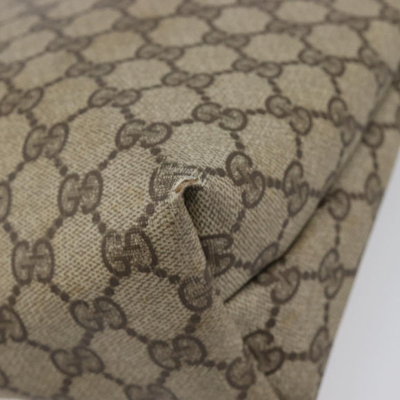 GUCCI GG Supreme Web Sherry Line Tote Bag PVC Beige Gold 39 02 003 Auth ar14261