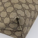 GUCCI GG Supreme Web Sherry Line Tote Bag PVC Beige Gold 39 02 003 Auth ar14261-13