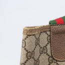 GUCCI GG Supreme Web Sherry Line Tote Bag PVC Beige Gold 39 02 003 Auth ar14261-16