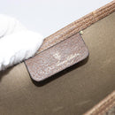 GUCCI GG Supreme Web Sherry Line Tote Bag PVC Beige Gold 39 02 003 Auth ar14261-18