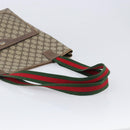 GUCCI GG Supreme Web Sherry Line Tote Bag PVC Beige Gold 39 02 003 Auth ar14261-7