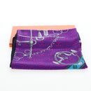 HERMES Carre 140 Scarf Cashmere Navy Purple Auth ar14266M-14