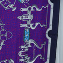 HERMES Carre 140 Scarf Cashmere Navy Purple Auth ar14266M-7