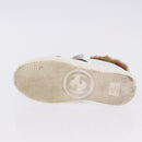 GUCCI Web Sherry Line Kids Shoes Leather White Auth ar14270-26