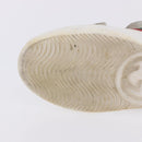 GUCCI Web Sherry Line Kids Shoes Leather White Auth ar14270-27