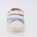 GUCCI Web Sherry Line Kids Shoes Leather White Auth ar14270-6