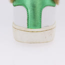 GUCCI Web Sherry Line Kids Shoes Leather White Auth ar14270-9