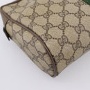 GUCCI GG Supreme Web Sherry Line Bag PVC Beige Gold 63 01 012 Auth ar14278-11