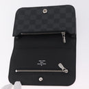 LOUIS VUITTON Graphite Ceinture Pochette Homme Pouch M6837 LV Auth ar14287-13