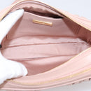 Miu Miu Matelasse Shoulder Bag Leather Pink Gold Auth ar14289M-10