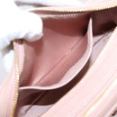 Miu Miu Matelasse Shoulder Bag Leather Pink Gold Auth ar14289M-22