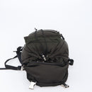 PRADA Backpack Nylon Khaki Silver Auth ar14290-16