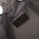 PRADA Backpack Nylon Khaki Silver Auth ar14290-18
