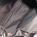 PRADA Backpack Nylon Khaki Silver Auth ar14290-19