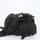 PRADA Backpack Nylon Khaki Silver Auth ar14290-5