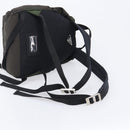PRADA Backpack Nylon Khaki Silver Auth ar14290-9
