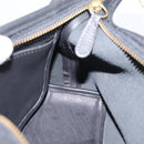 Coach Shoulder Bag Leather Black Gold Auth ar14294A-18