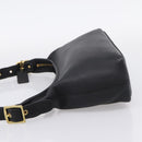 Coach Shoulder Bag Leather Black Gold Auth ar14294A-3