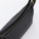 Coach Shoulder Bag Leather Black Gold Auth ar14294A-6