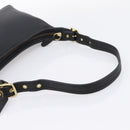 Coach Shoulder Bag Leather Black Gold Auth ar14294A-7