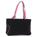 Salvatore Ferragamo Shoulder Bag Cotton Black Silver Auth ar14295-1