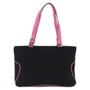 Salvatore Ferragamo Shoulder Bag Cotton Black Silver Auth ar14295-13