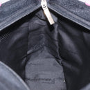 Salvatore Ferragamo Shoulder Bag Cotton Black Silver Auth ar14295-22