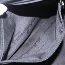 Salvatore Ferragamo Shoulder Bag Cotton Black Silver Auth ar14295-25