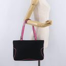 Salvatore Ferragamo Shoulder Bag Cotton Black Silver Auth ar14295-26