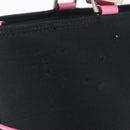 Salvatore Ferragamo Shoulder Bag Cotton Black Silver Auth ar14295-3