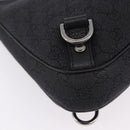 GUCCI GG Canvas Hand Bag Outlet Black Silver 268637 Auth ar14296V-14