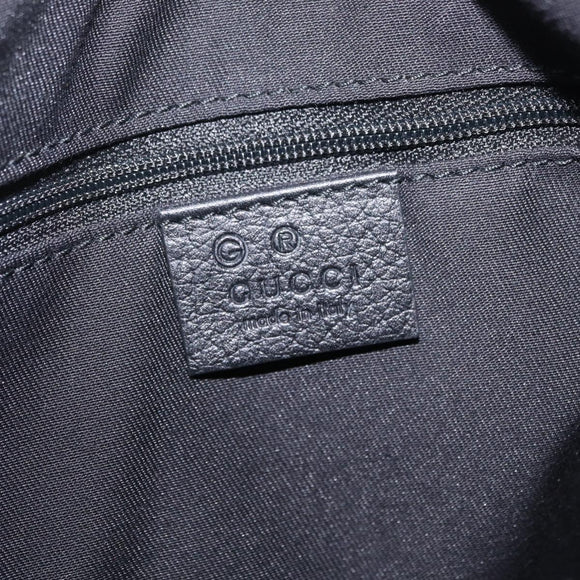 GUCCI GG Canvas Hand Bag Outlet Black Silver 268637 Auth ar14296V