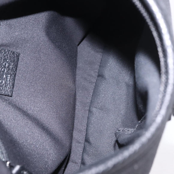 GUCCI GG Canvas Hand Bag Outlet Black Silver 268637 Auth ar14296V