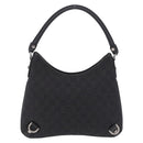GUCCI GG Canvas Hand Bag Outlet Black Silver 268637 Auth ar14296V-2