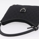 GUCCI GG Canvas Hand Bag Outlet Black Silver 268637 Auth ar14296V-6