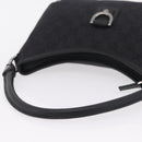 GUCCI GG Canvas Hand Bag Outlet Black Silver 268637 Auth ar14296V-7